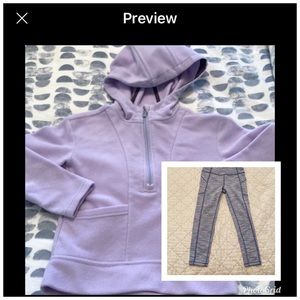 Girls Fleece & yoga pant set